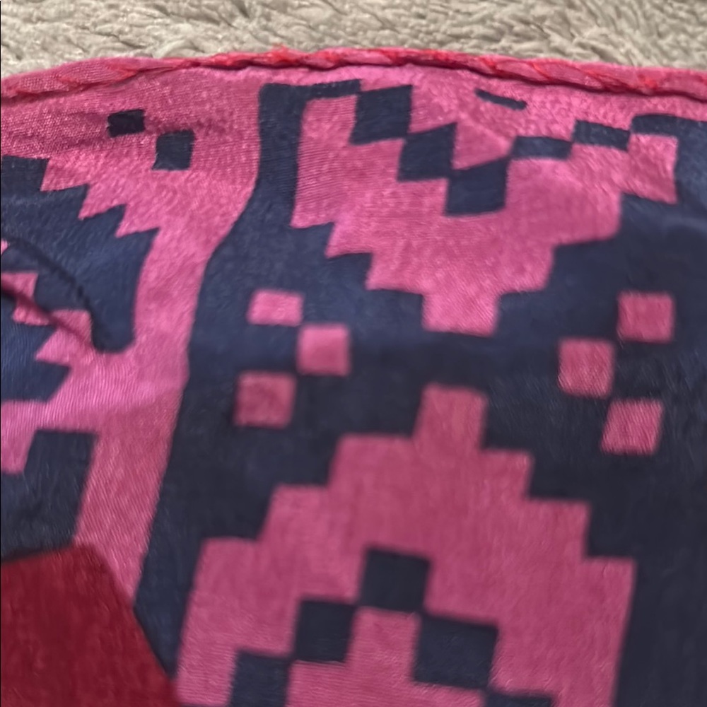 Vintage Christian Dior Floral Silk Scarf - Picture 2 of 5